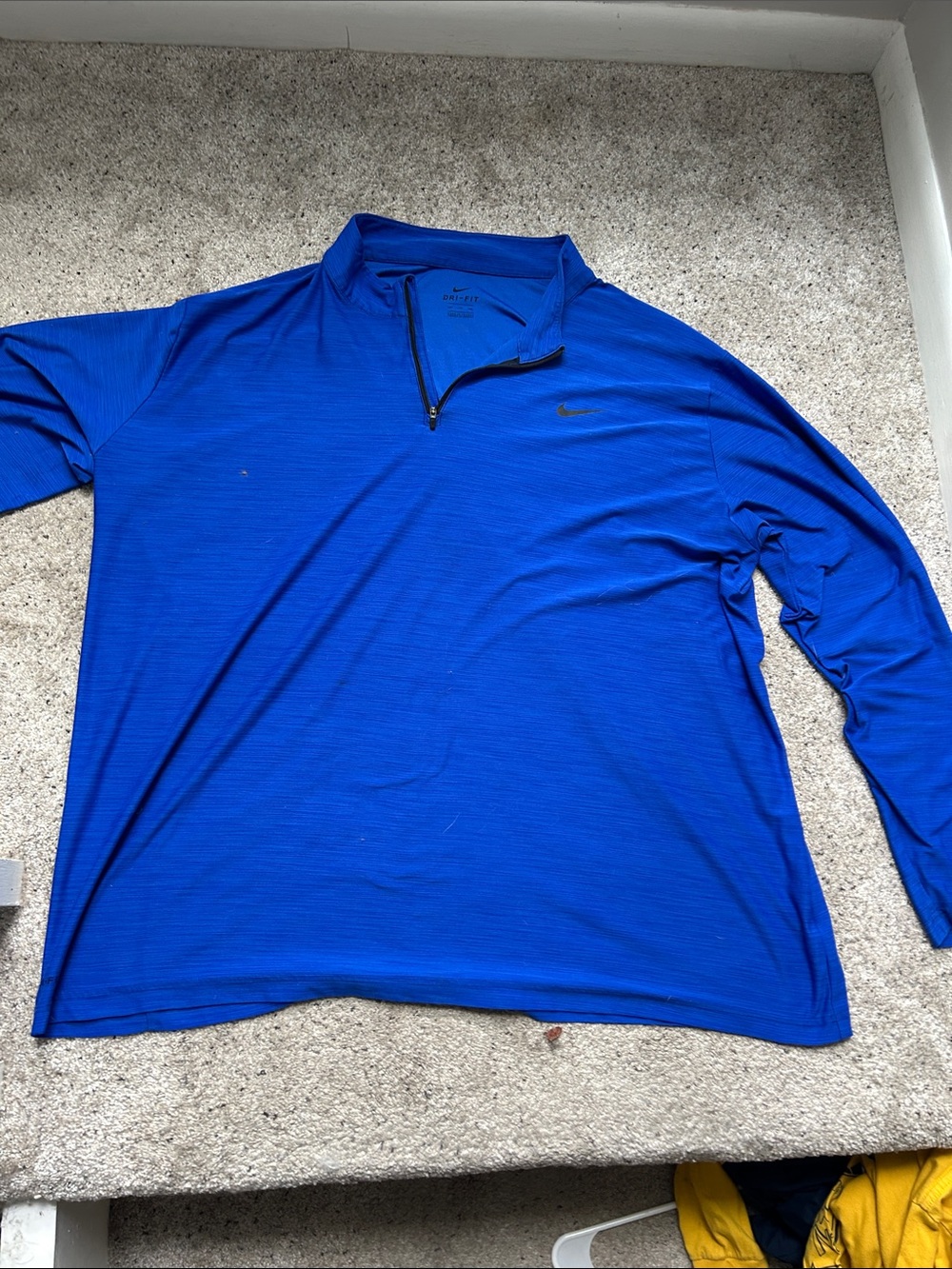 Nike Long Sleeve Quarter-Zip Pullover - Blue men’s 4xl